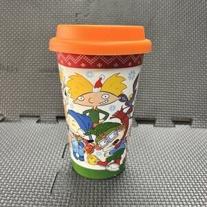Nickelodeon Holiday Travel Mug w Lid Rugrats CatDog 2018 Christmas Cup